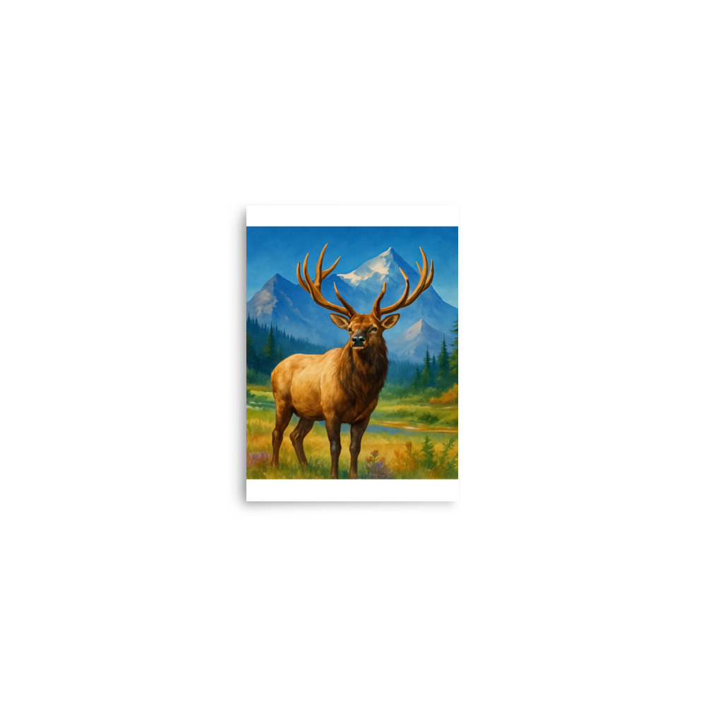 Majestic Elk Wilderness Poster – Rustic Mountain Wall Art - Image 5