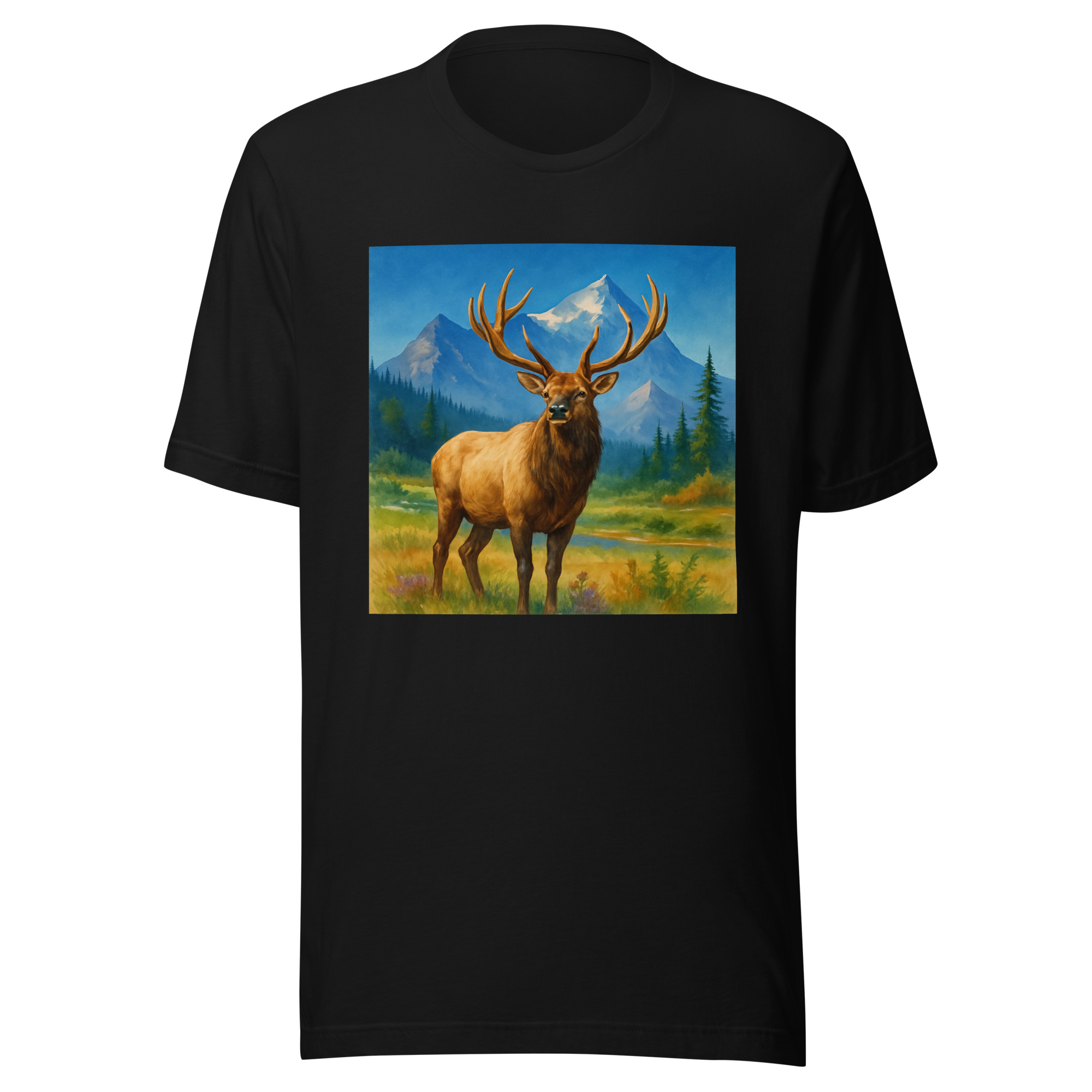 Majestic Elk Wilderness Tee – Premium Outdoor Wildlife Shirt (Bella + Canvas 3001) - Image 9