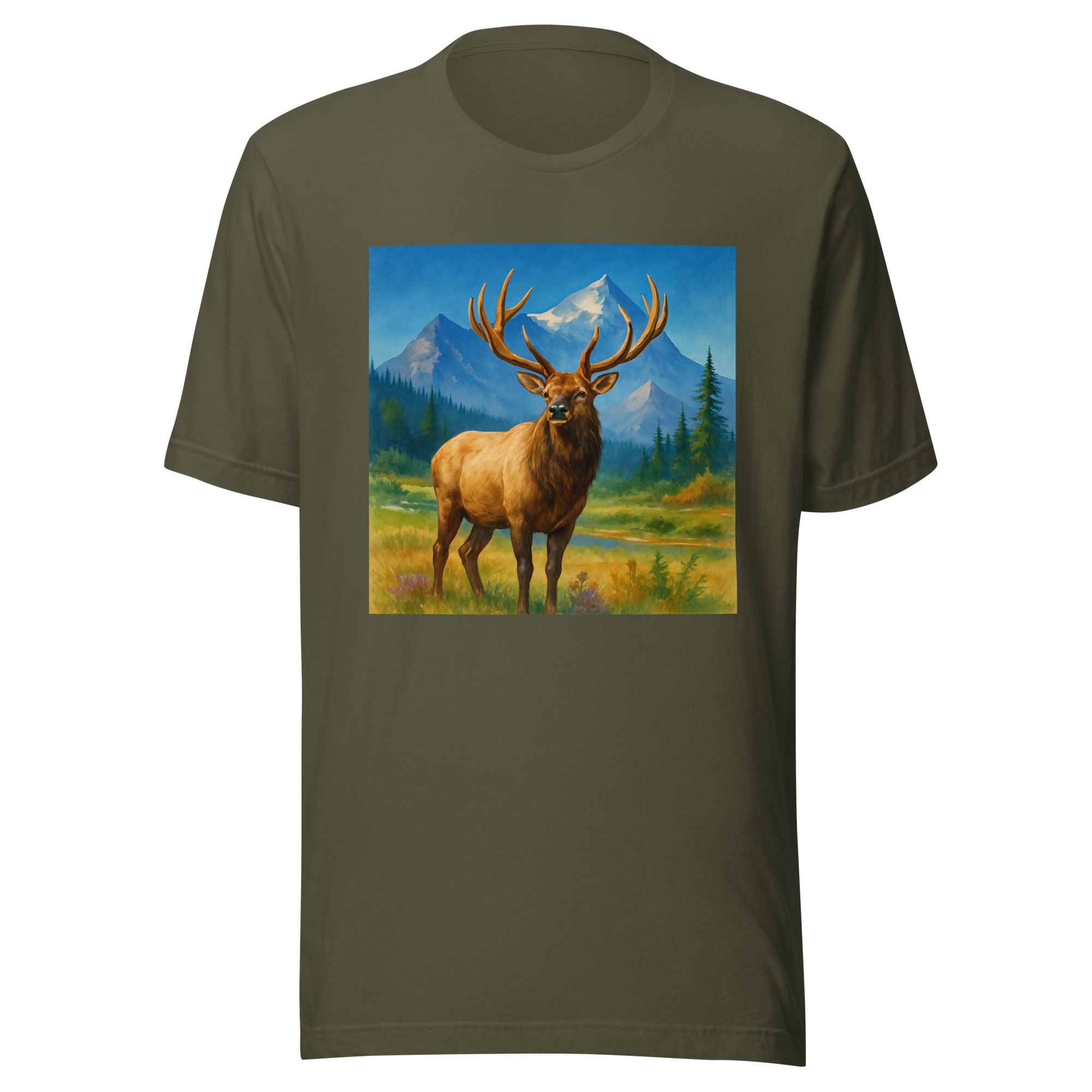 Majestic Elk Wilderness Tee – Premium Outdoor Wildlife Shirt (Bella + Canvas 3001)
