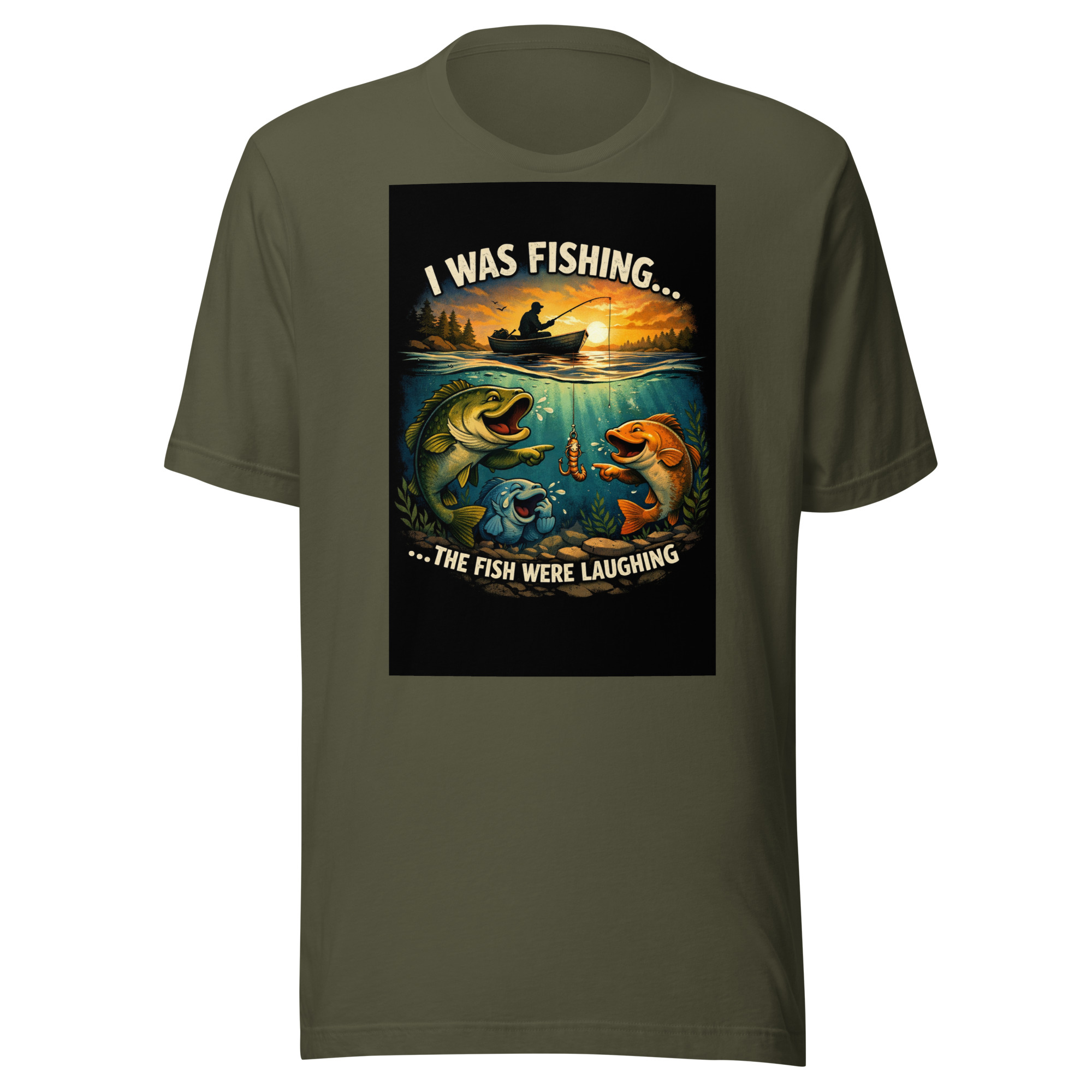 “I Was Fishing… The Fish Were Laughing” Funny Fishing T-Shirt - Image 6