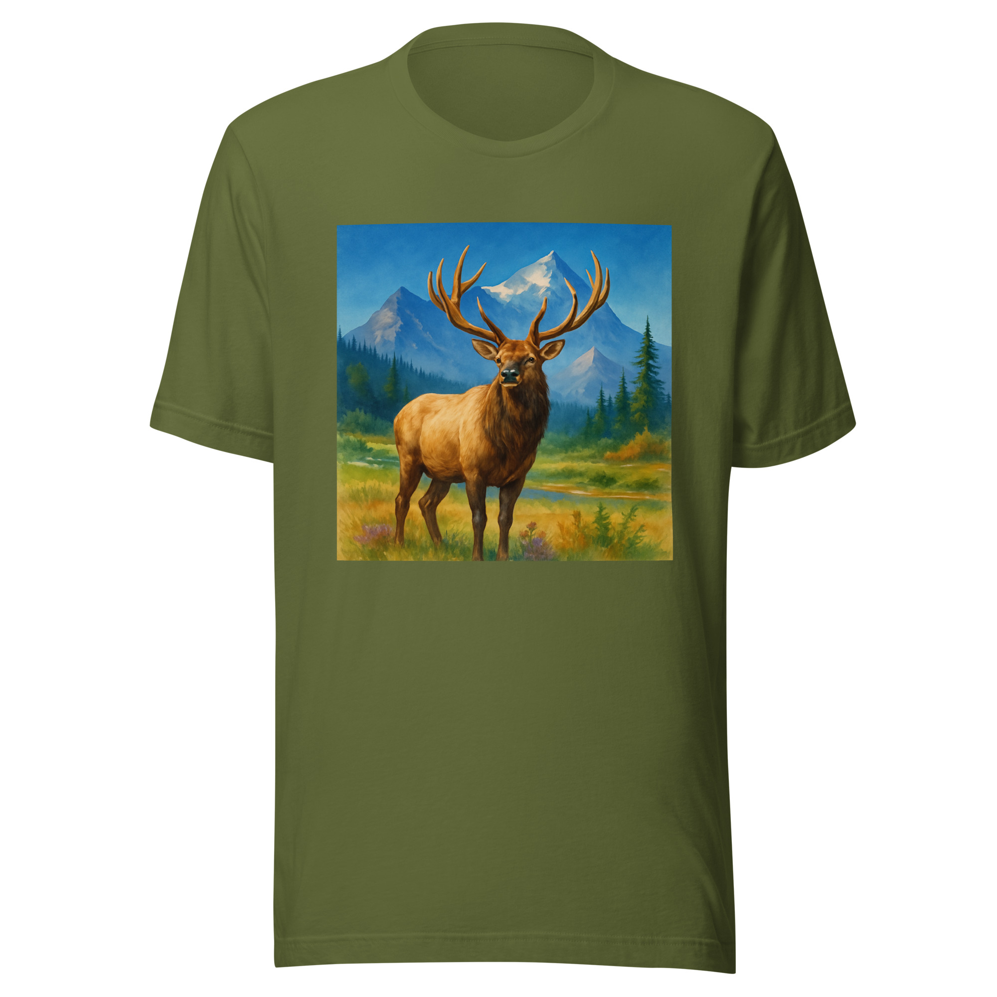Majestic Elk Wilderness Tee – Premium Outdoor Wildlife Shirt (Bella + Canvas 3001) - Image 10