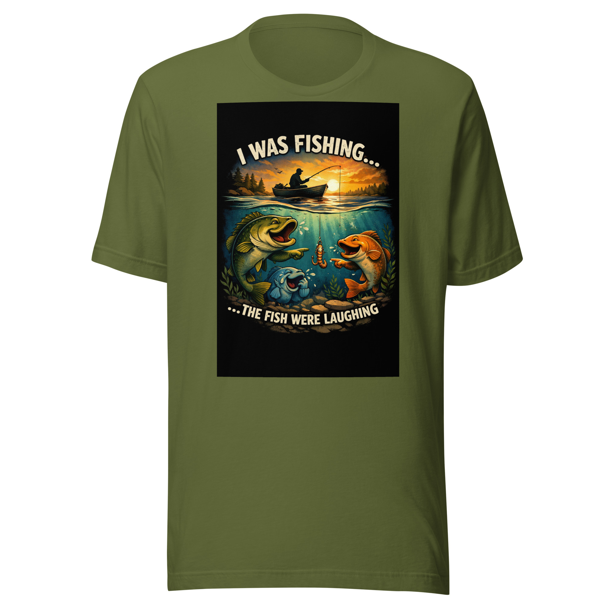 “I Was Fishing… The Fish Were Laughing” Funny Fishing T-Shirt - Image 7