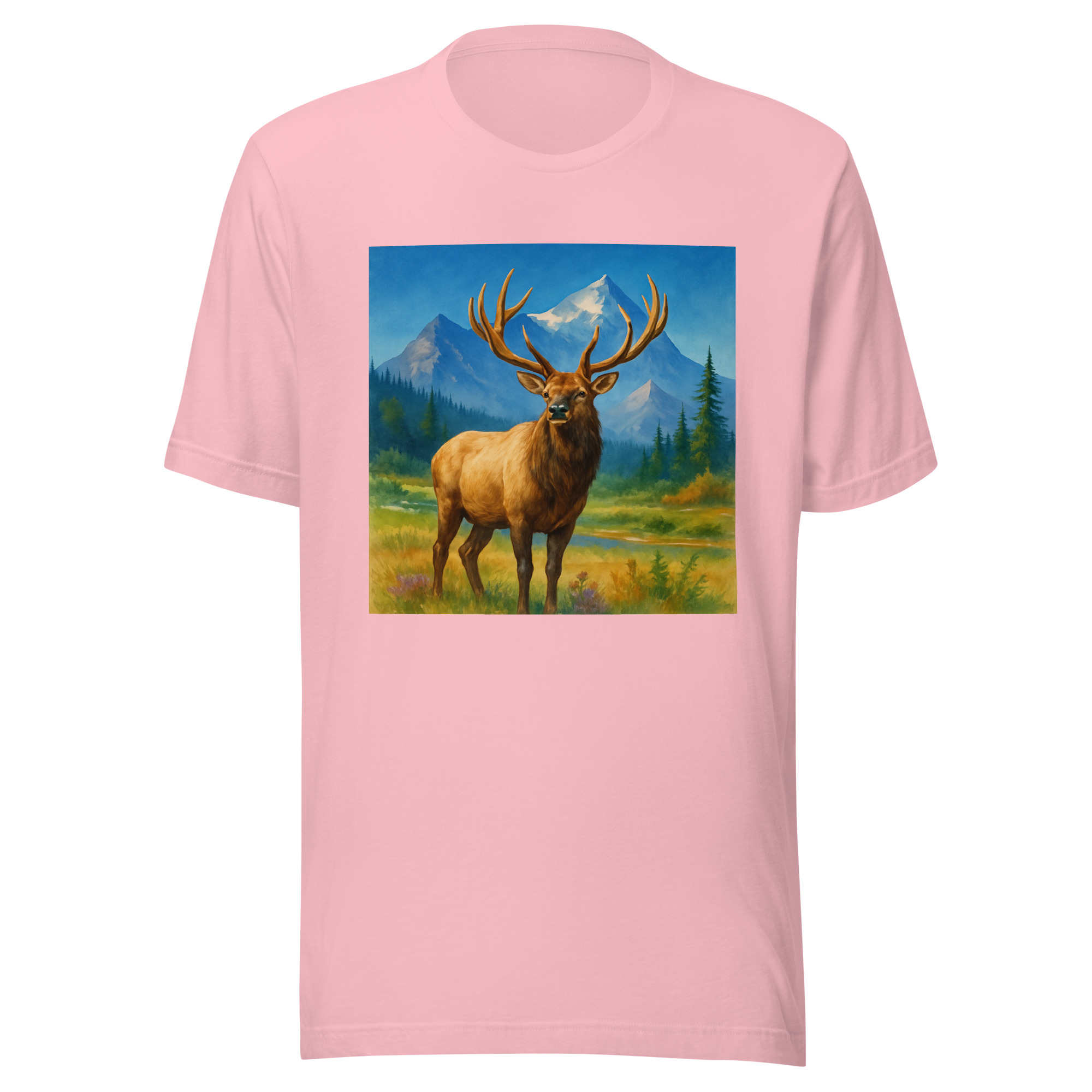 Majestic Elk Wilderness Tee – Premium Outdoor Wildlife Shirt (Bella + Canvas 3001) - Image 3