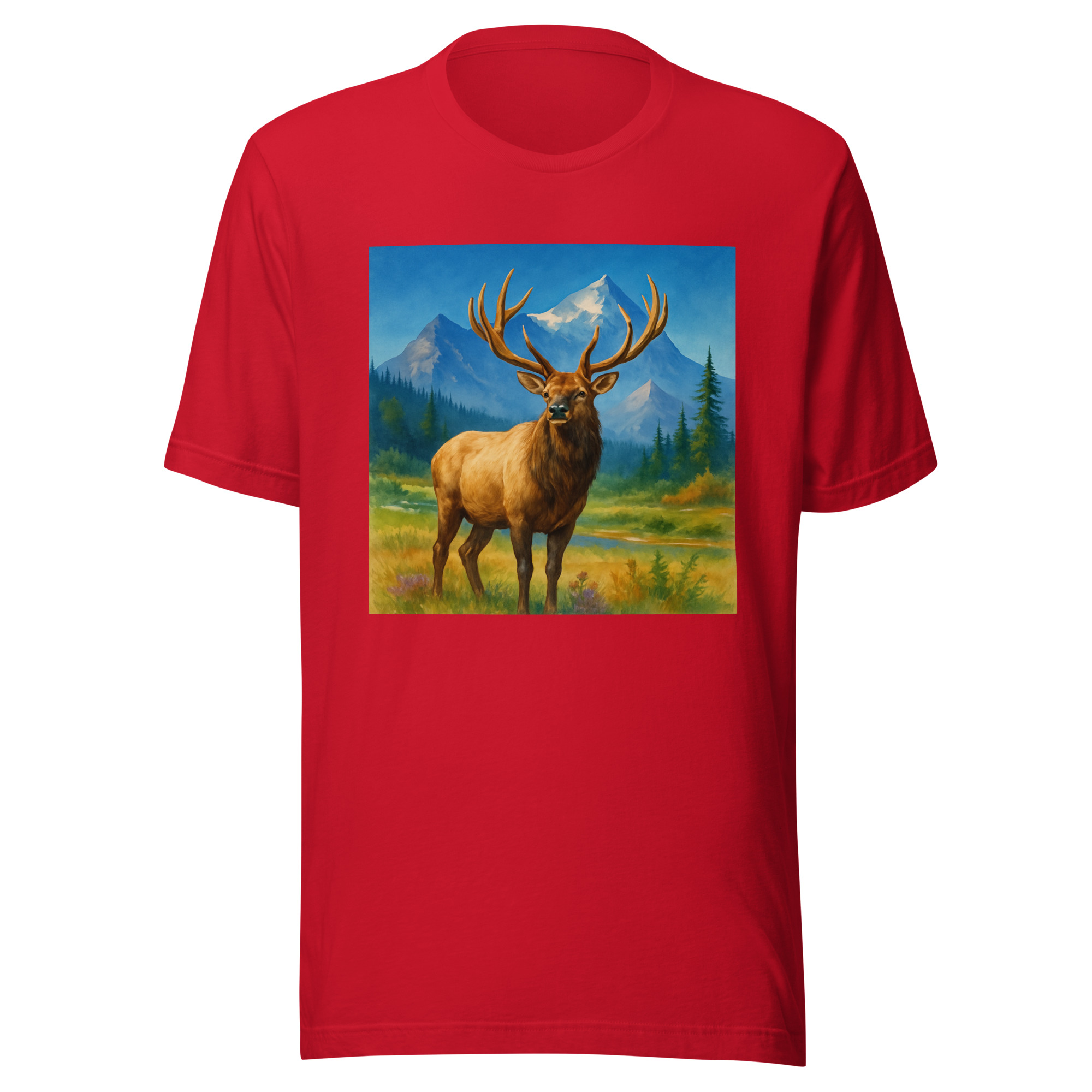 Majestic Elk Wilderness Tee – Premium Outdoor Wildlife Shirt (Bella + Canvas 3001) - Image 5
