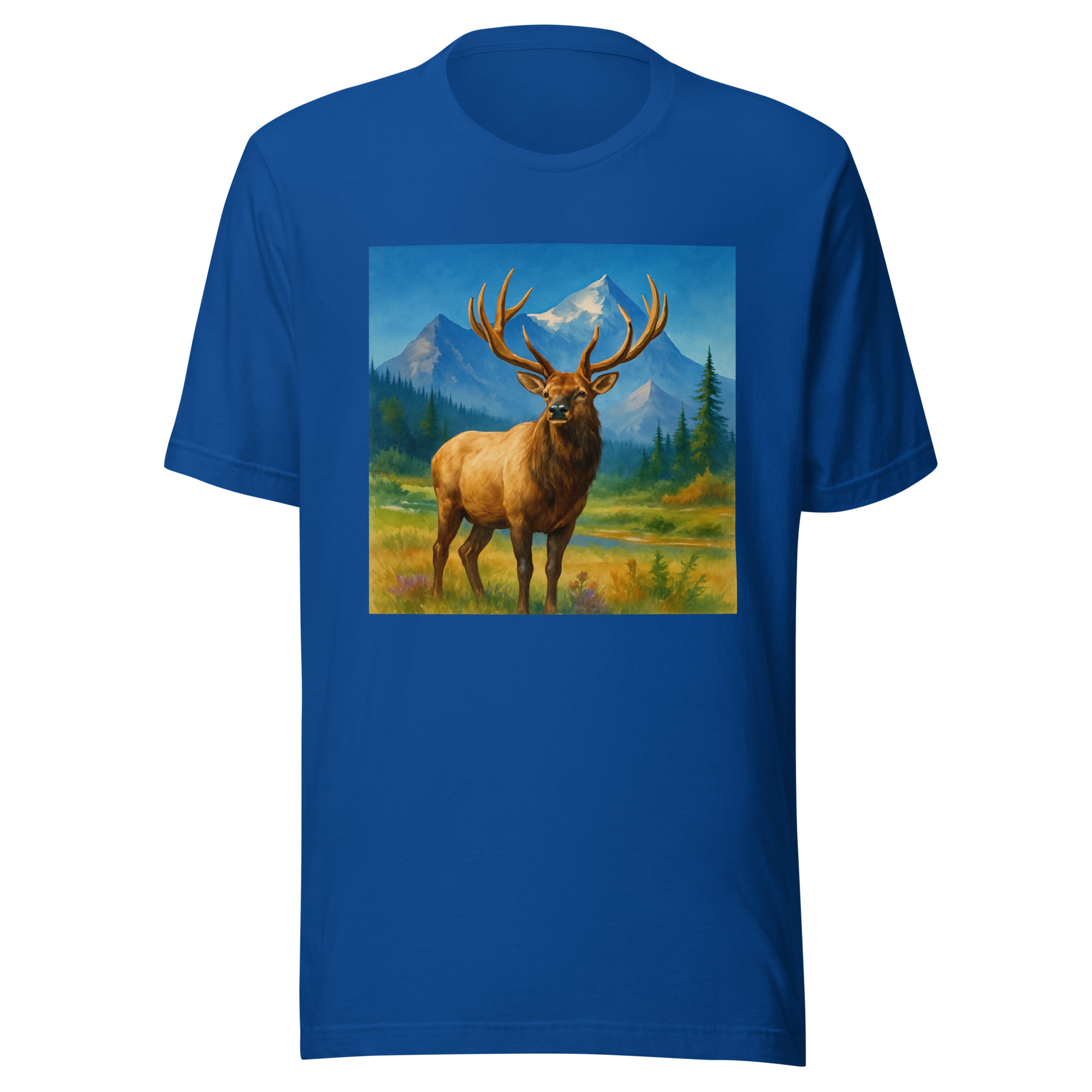 Majestic Elk Wilderness Tee – Premium Outdoor Wildlife Shirt (Bella + Canvas 3001) - Image 4