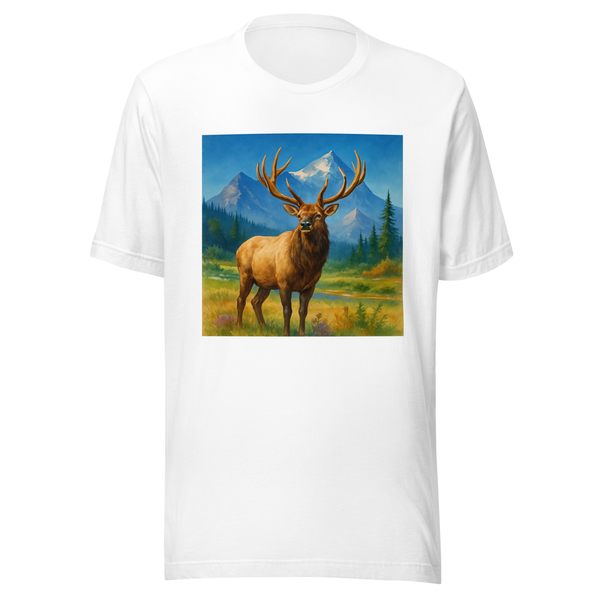 Majestic Elk Wilderness Tee – Premium Outdoor Wildlife Shirt (Bella + Canvas 3001) - Image 11