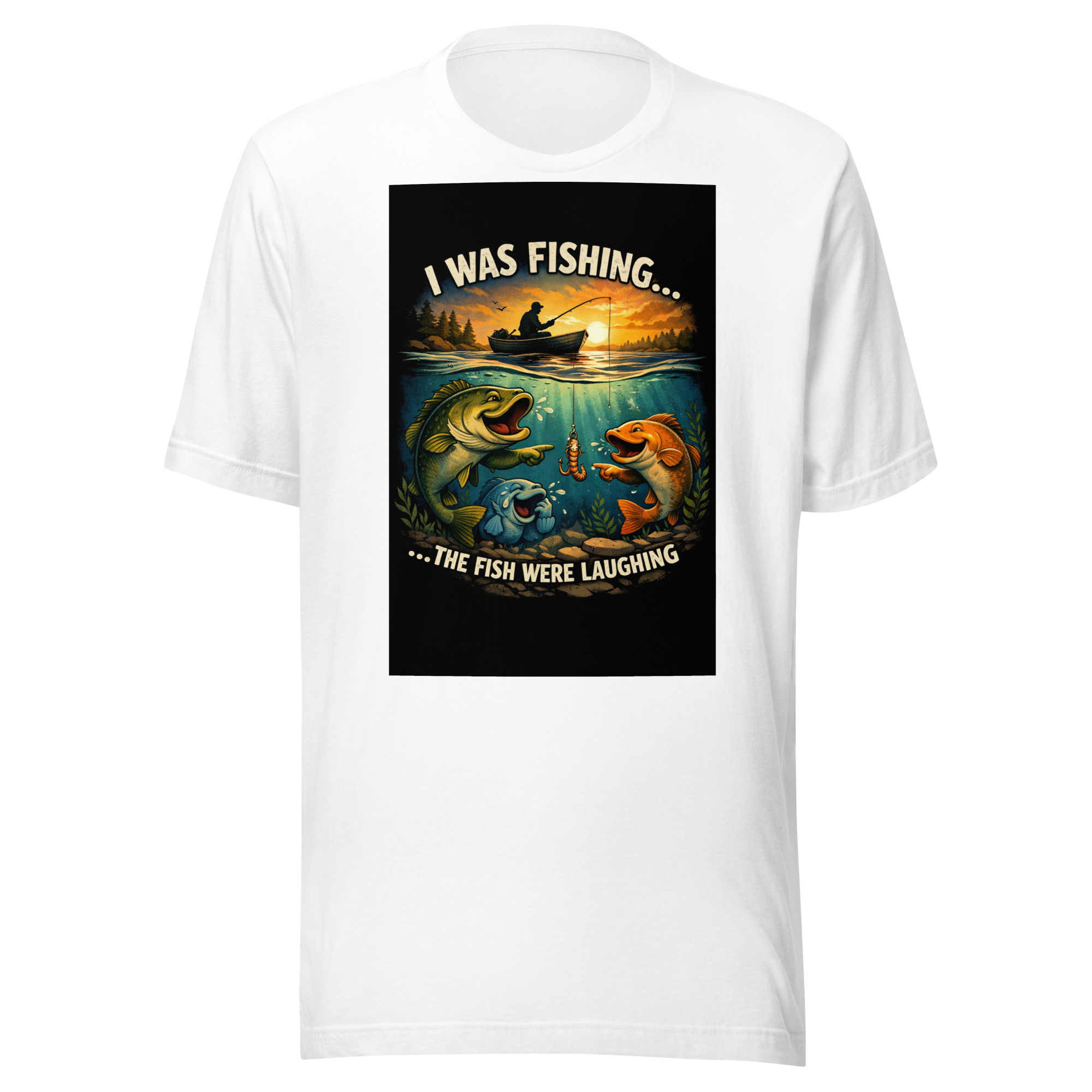 “I Was Fishing… The Fish Were Laughing” Funny Fishing T-Shirt - Image 9