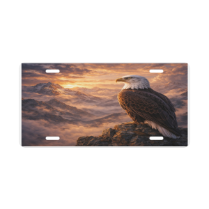 Majestic Eagle Vanity License Plate – Mountain Wildlife Auto; Garage Decor