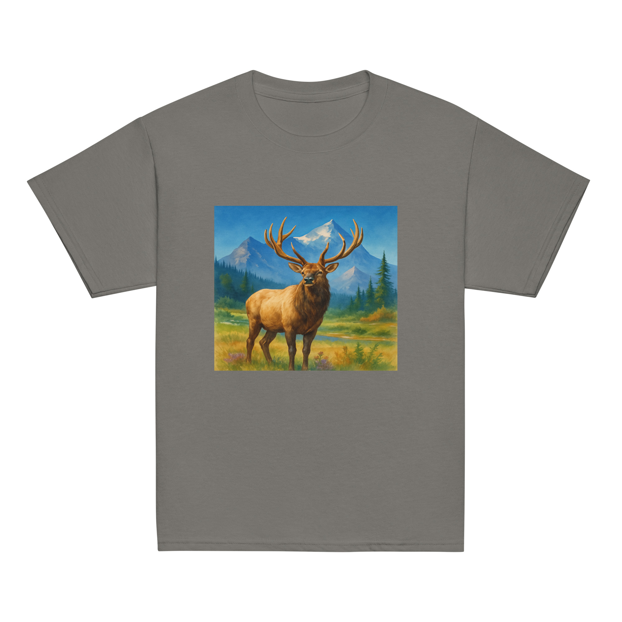 Majestic Elk Youth Classic Tee – Built for the Trail Ahead - Image 5