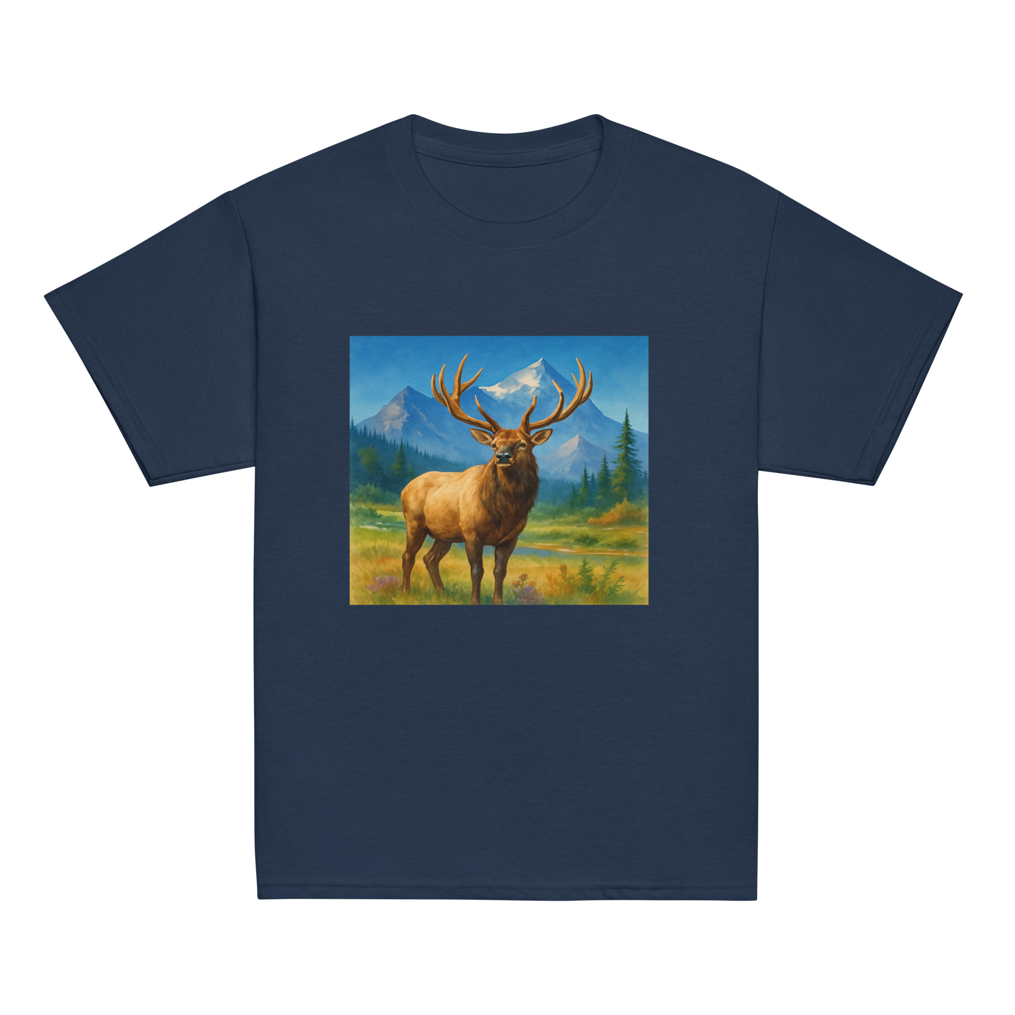 Majestic Elk Youth Classic Tee – Built for the Trail Ahead - Image 2