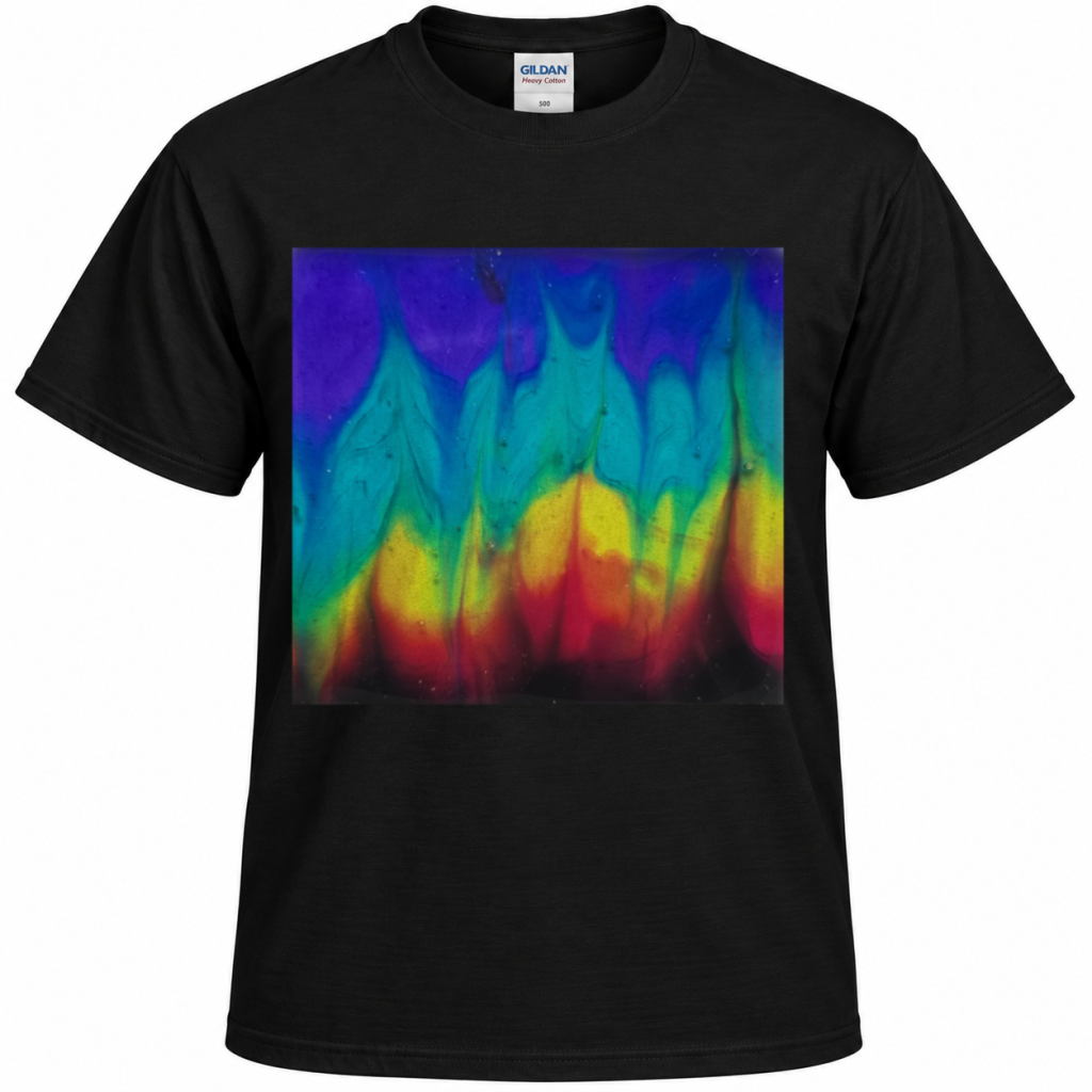 Aurora Rising Abstract Art T-Shirt