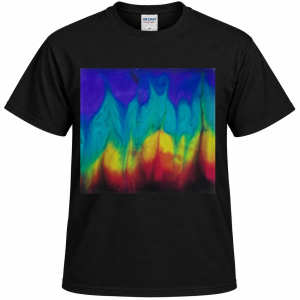 Aurora Rising Abstract Art T-Shirt