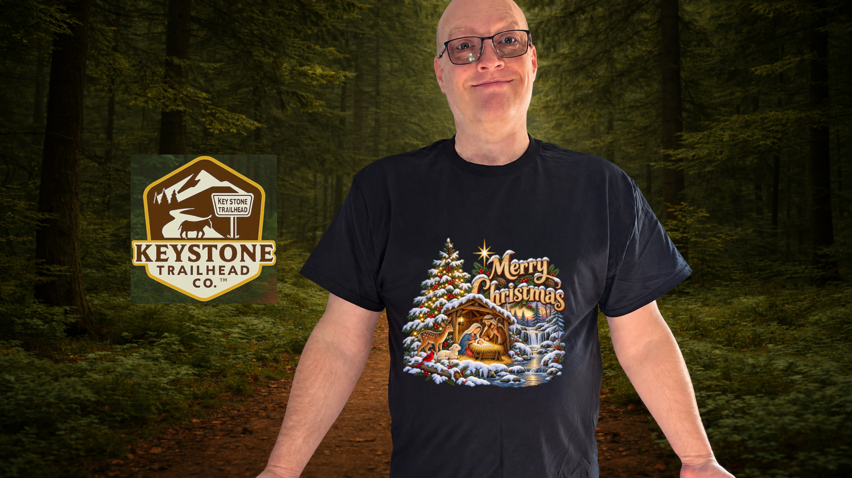 Merry Christmas – Nativity Scene T-Shirt - Image 4
